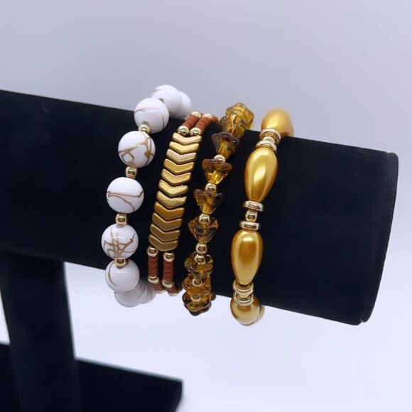 NWT Wool + Pepper Co. Fall Bracelet Stack (4) - Picture 2 of 5